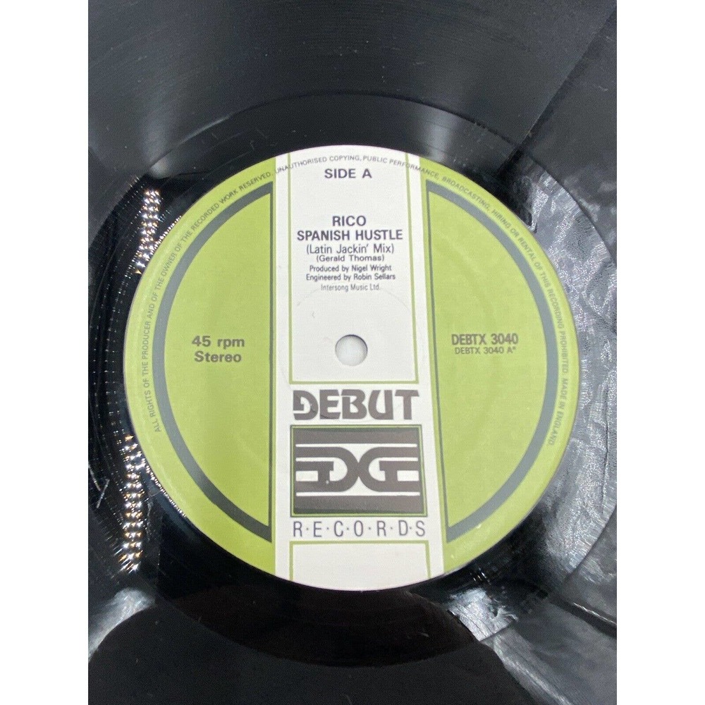 Spanish Hustle RICO 12” Single Record 45 RPM RARE - Picture 4 of 6